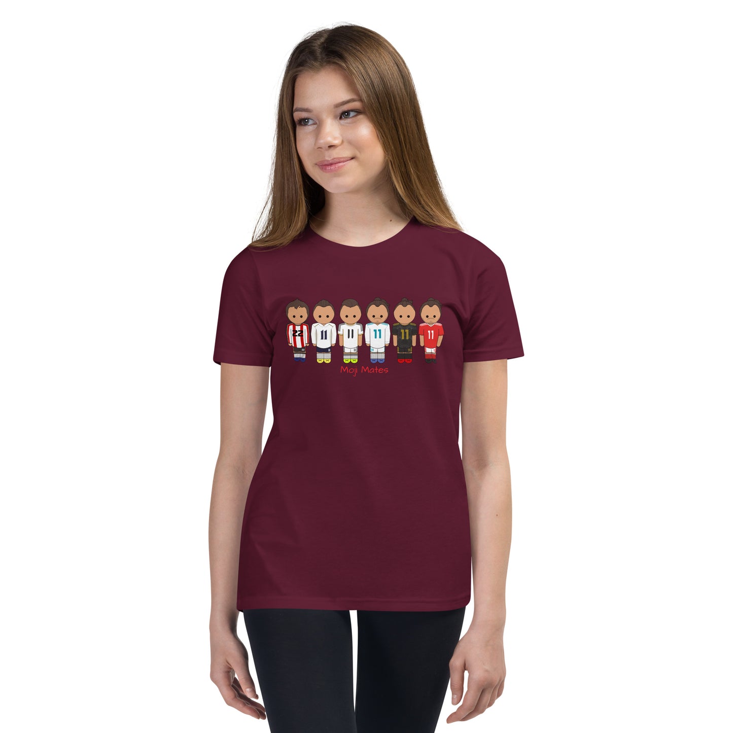 Gareth Bale Lineup Youth Short Sleeve T-Shirt