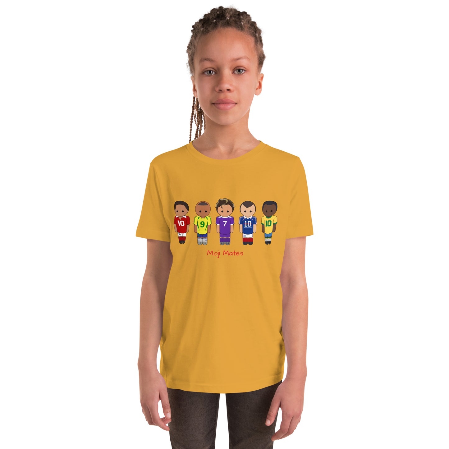 Legends of the Game Eusebio Ronaldo Pele R9 Zidane Youth Short Sleeve T-Shirt