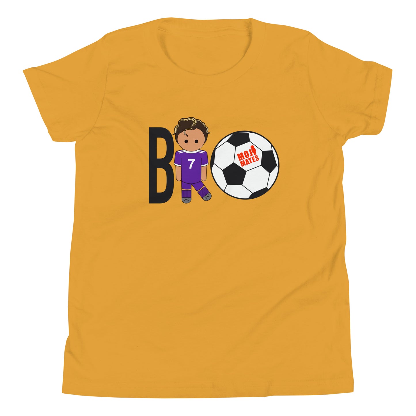 BRO Purple Big Chest Youth Short Sleeve T-Shirt