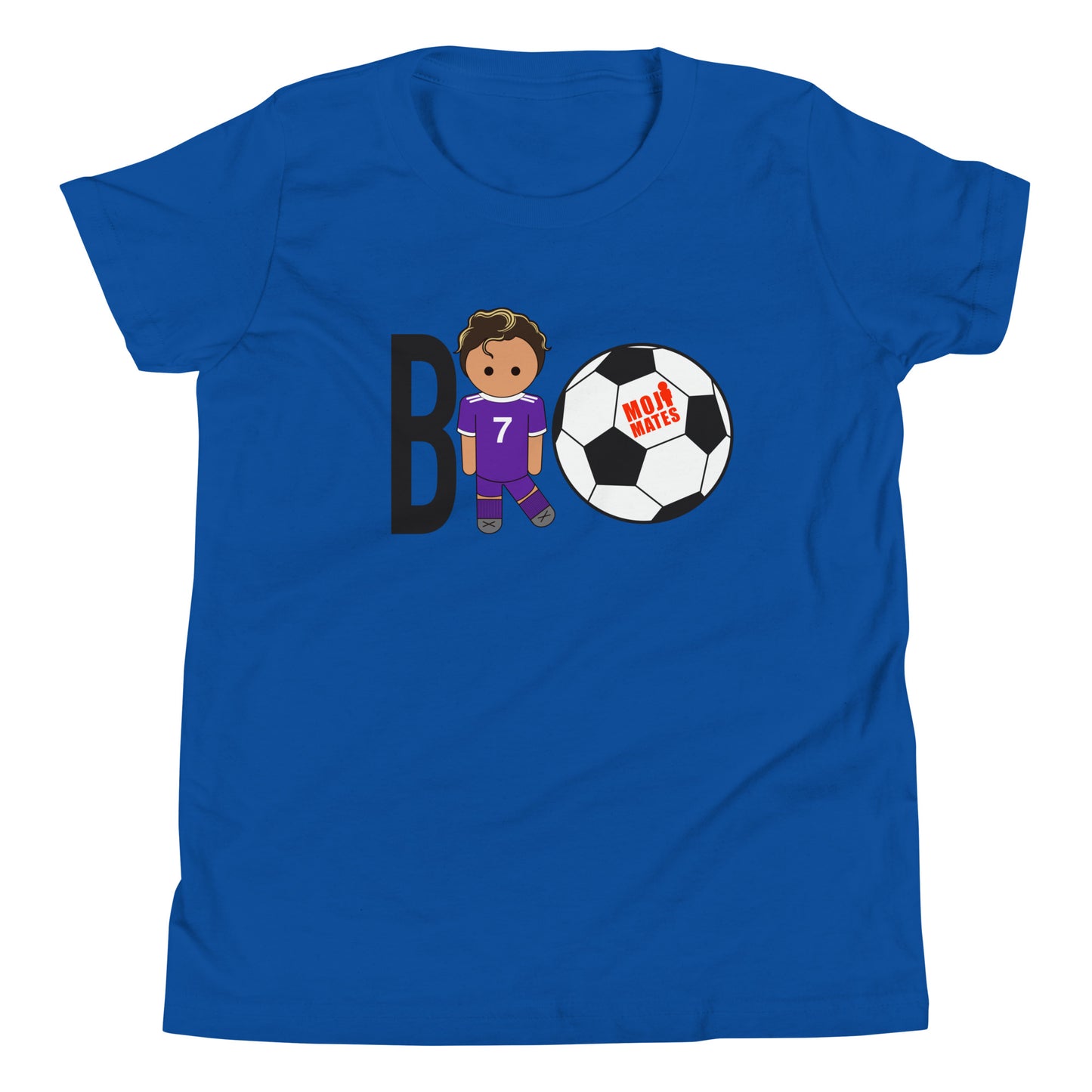 BRO Purple Big Chest Youth Short Sleeve T-Shirt