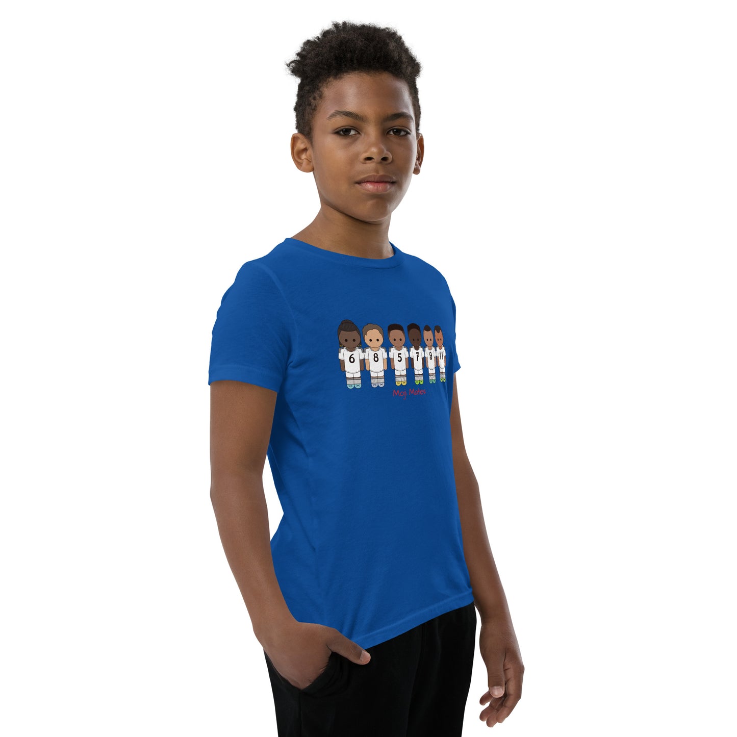 Real Madrid Vini-Camavinga-Fede-Jude-Rodrygo-Mbappe Youth Short Sleeve T-Shirt