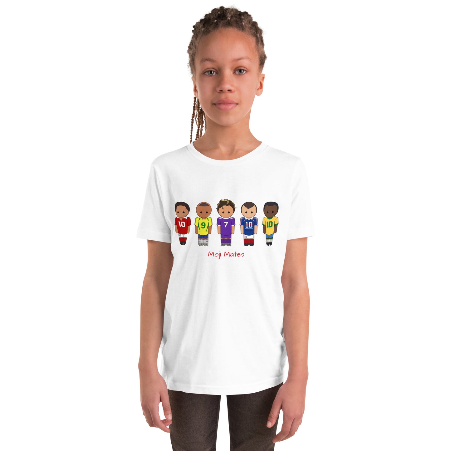 Legends of the Game Eusebio Ronaldo Pele R9 Zidane Youth Short Sleeve T-Shirt