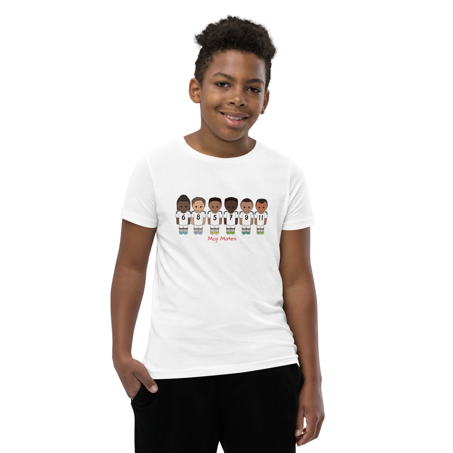 Real Madrid Vini-Camavinga-Fede-Jude-Rodrygo-Mbappe Youth Short Sleeve T-Shirt