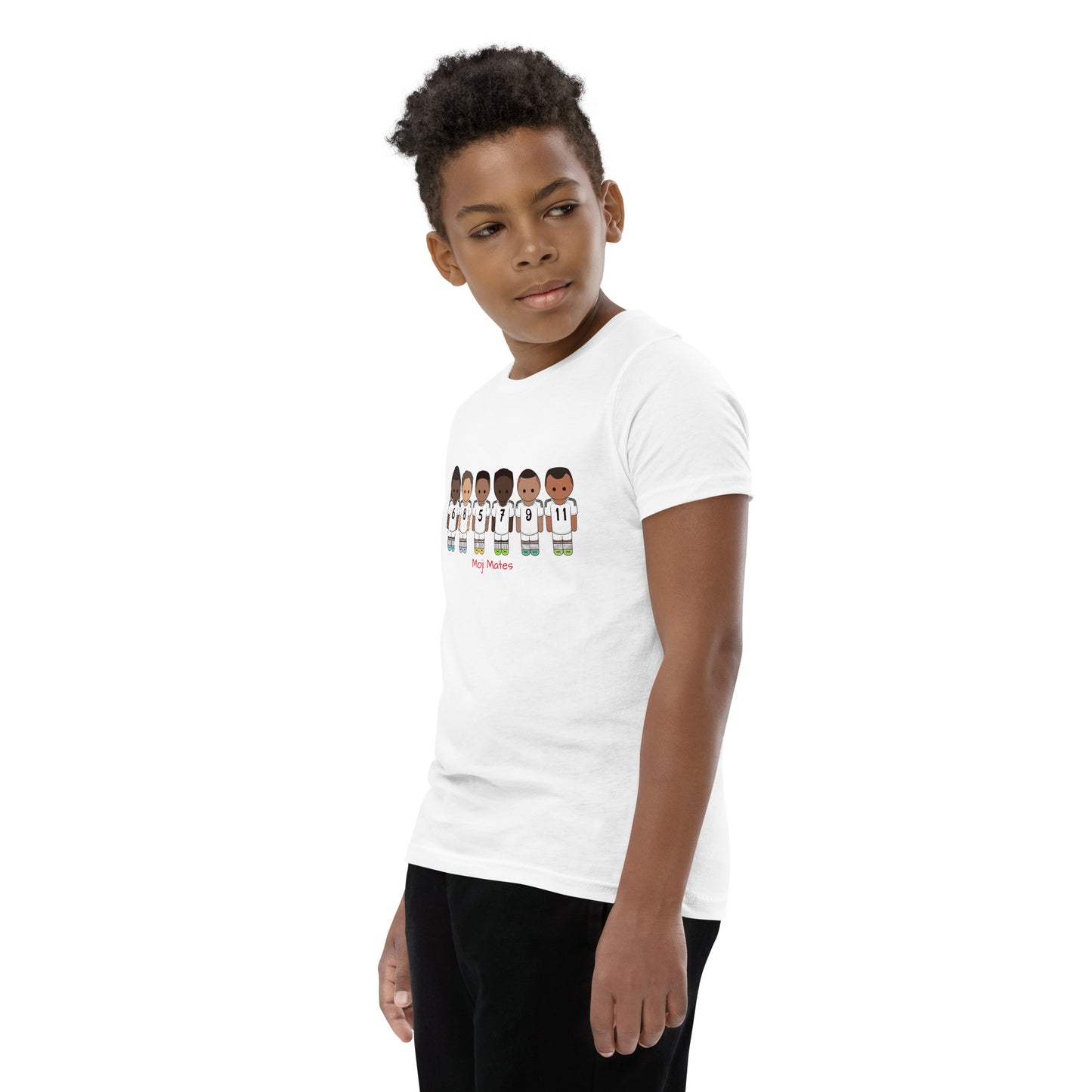 Real Madrid Vini-Camavinga-Fede-Jude-Rodrygo-Mbappe Youth Short Sleeve T-Shirt