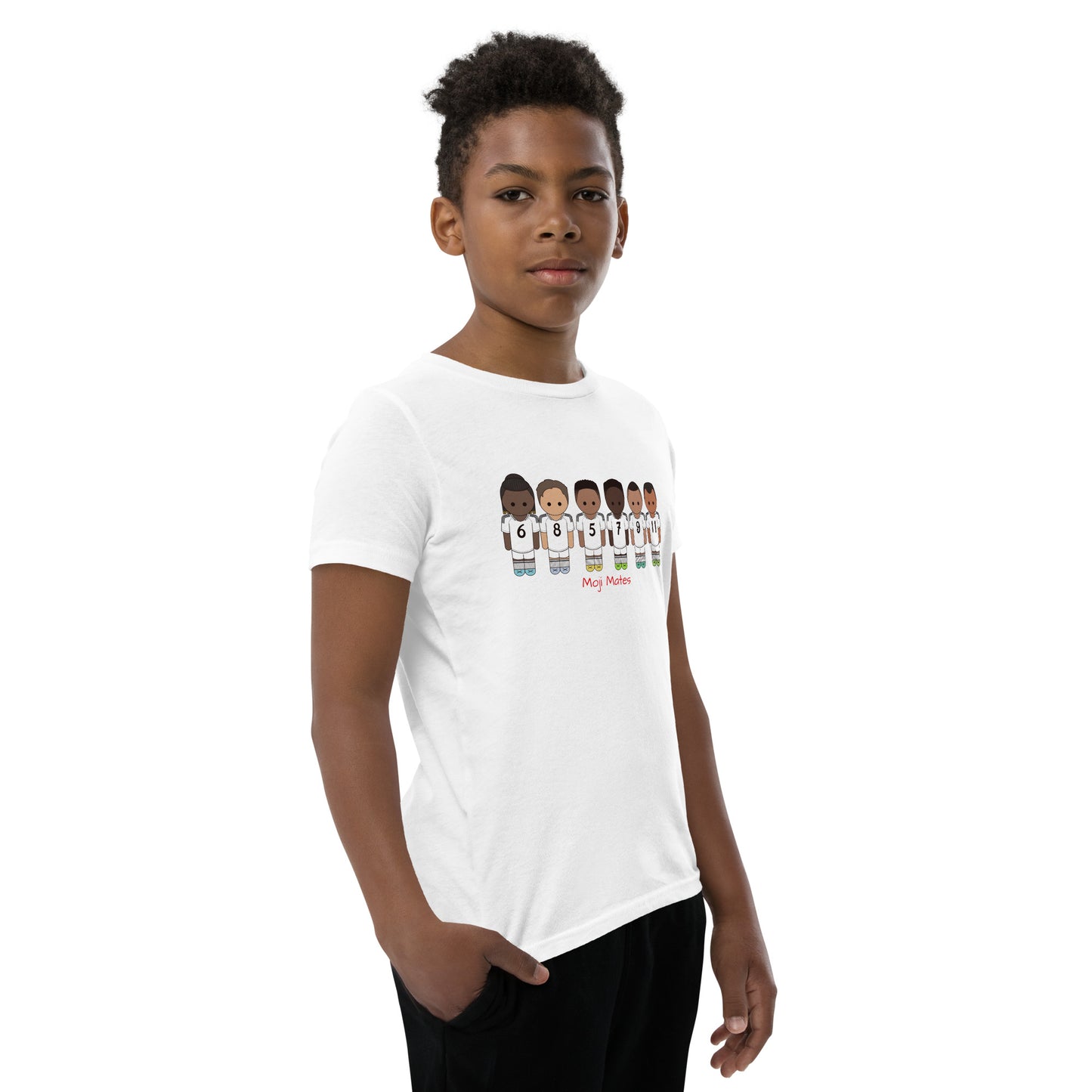 Real Madrid Vini-Camavinga-Fede-Jude-Rodrygo-Mbappe Youth Short Sleeve T-Shirt